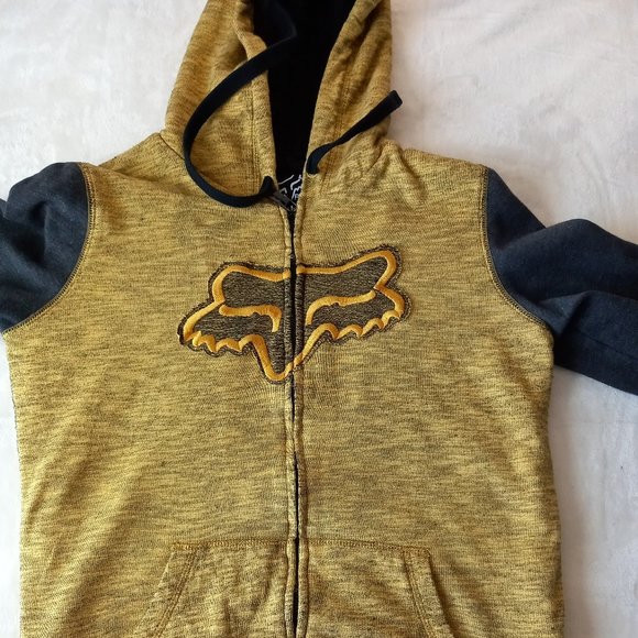 Fox Racing Thick Sherpa Inside Lining Zip Hoodie Sweatshirt (M) - Picture 5 of 10